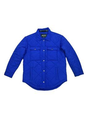 AMERICAN EAGLE Quilted Vibrant Blue Designer Puffer Parka Jacket Womens Small